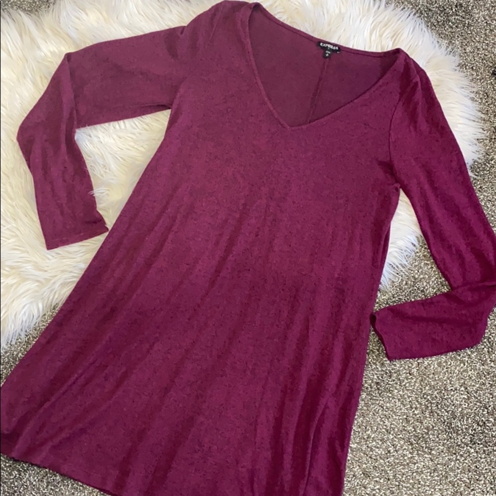 Express marbled shift dress